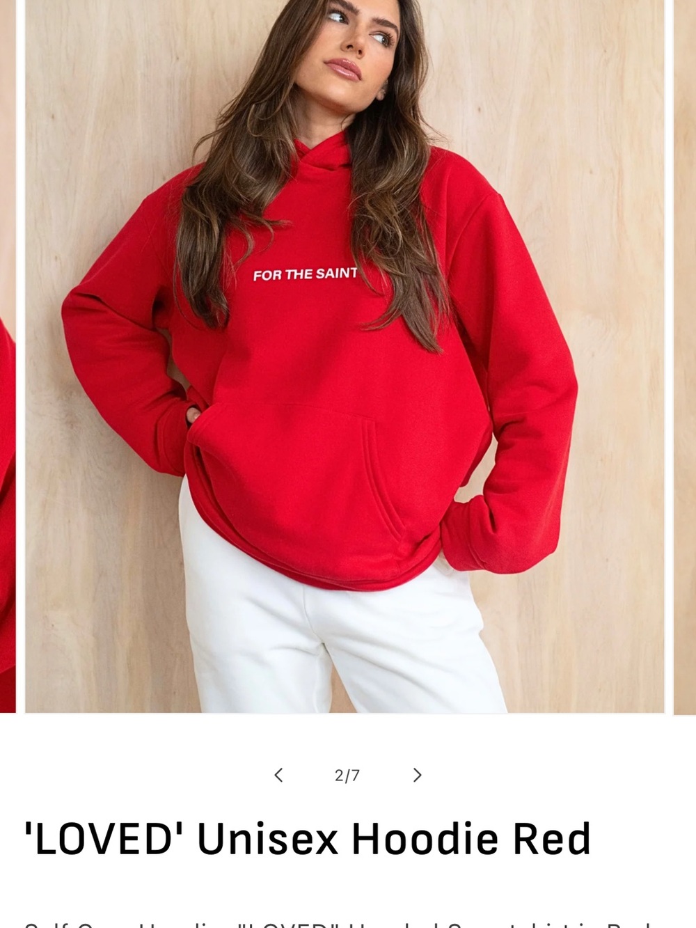 For the saint Red hoodie